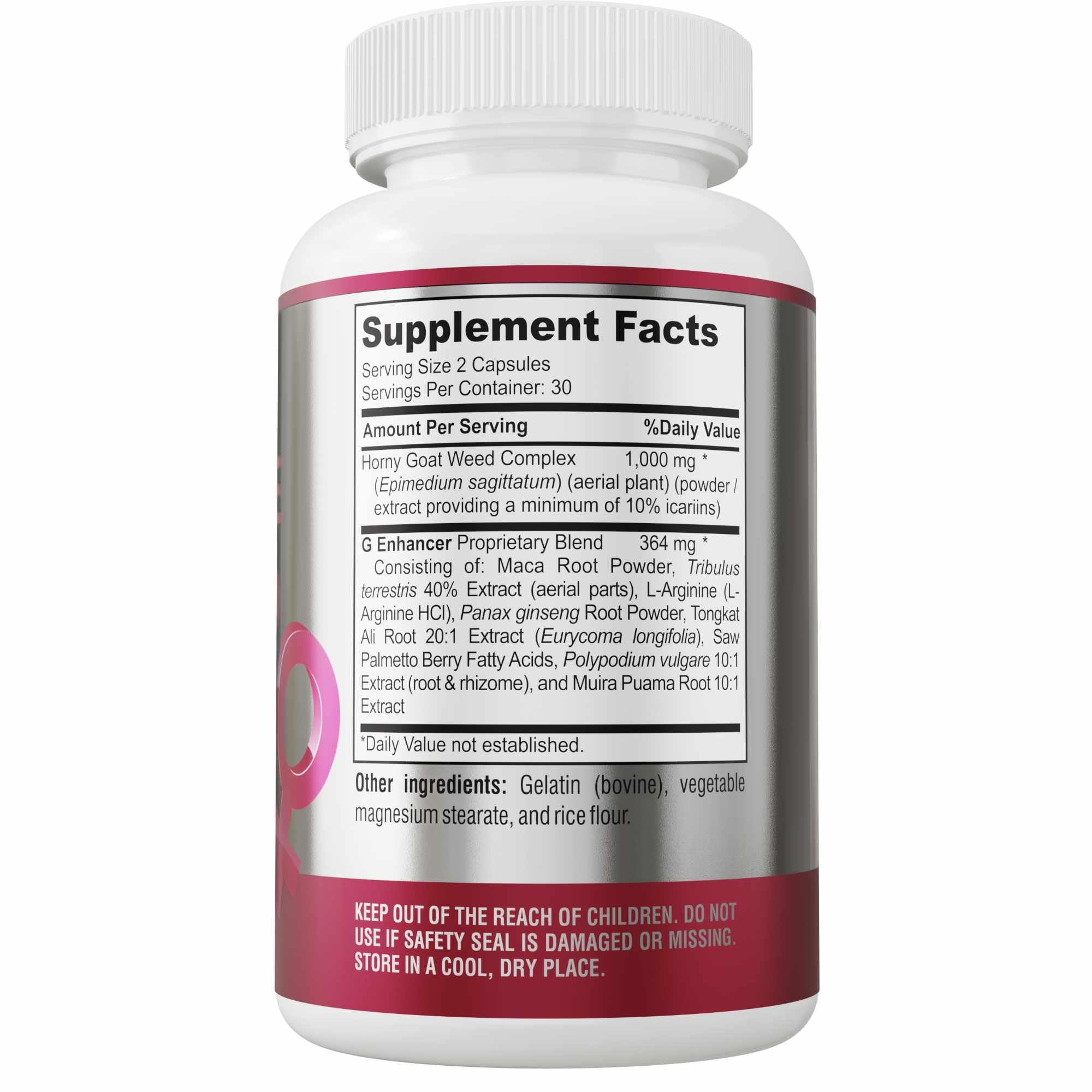 Non-GMO and third-party tested supplement label