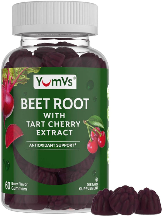 Packaging for YUM-V'S Beet Root Gummies Berry Flavor