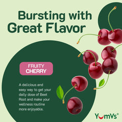 Beet Root Gummies ingredients and Tart Cherry extract visual