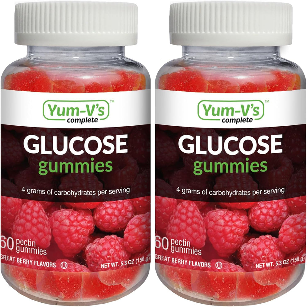 YUM-V'S Glucose Gummies Berry Orange bottle front view