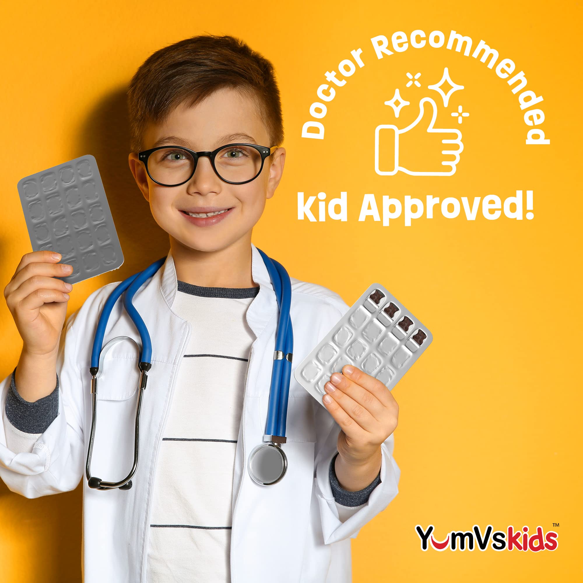 Ingredients list for YUM-V'S Kids Multivitamin Chocolate Bears