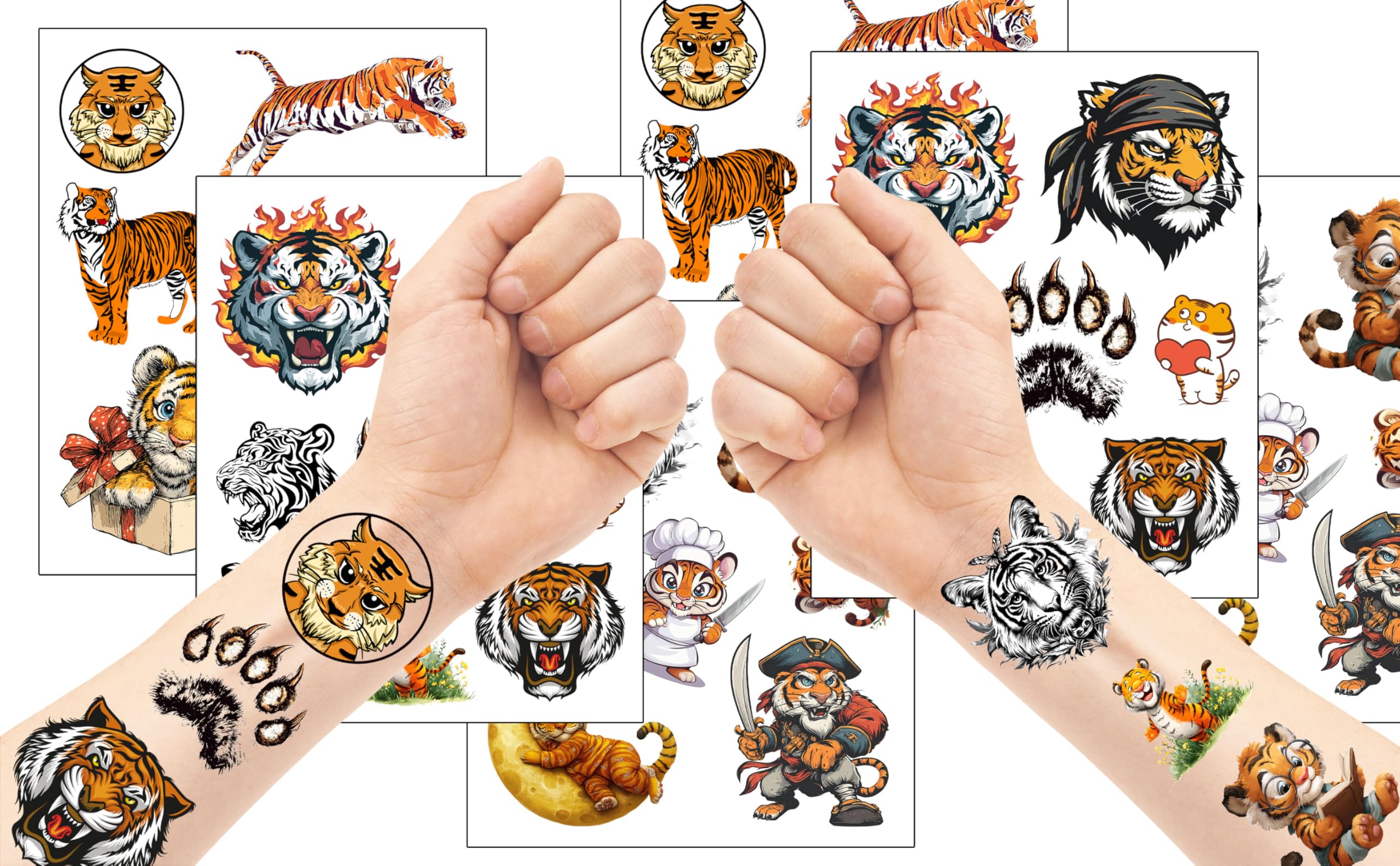 Yunahoo kids tattoo stickers offer colorful party decoration and wearables.