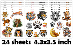 Yunahoo safari animal tattoos collection adds jungle flair to events.