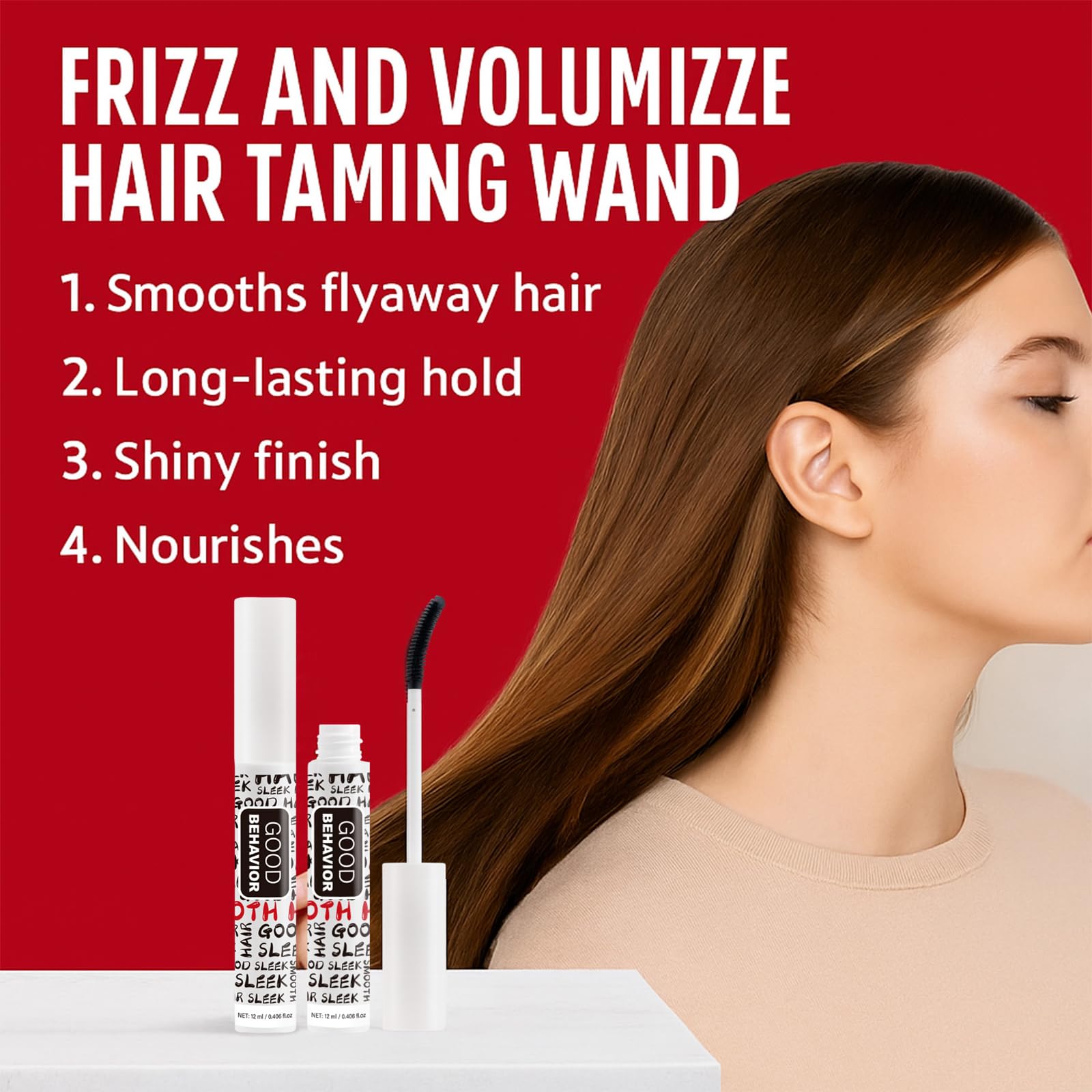 Yunmeng Hair Mascara Gel Wax Fixer defines curls with light hold.
