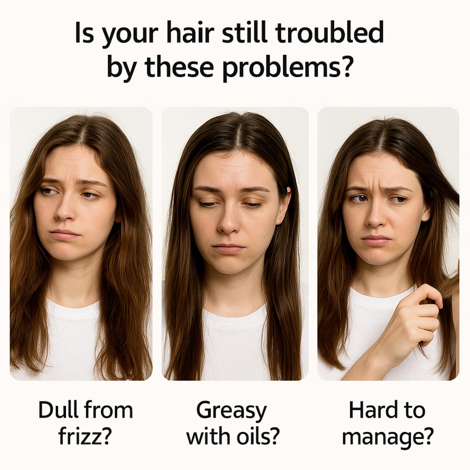 Yunmeng Hair Oil drop application showing individual drops.