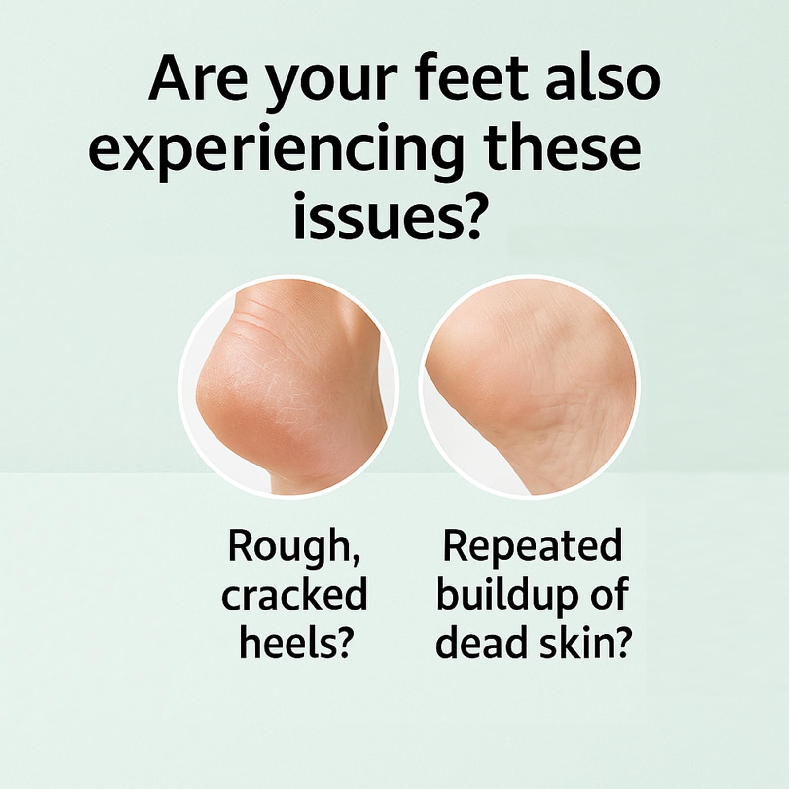 Yunmeng foot mask spray applied to clean feet for at-home pedicure steps