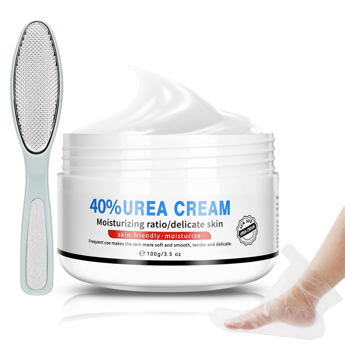 Yunmeng Urea Cream 40% bottle for feet delivering deep hydration.