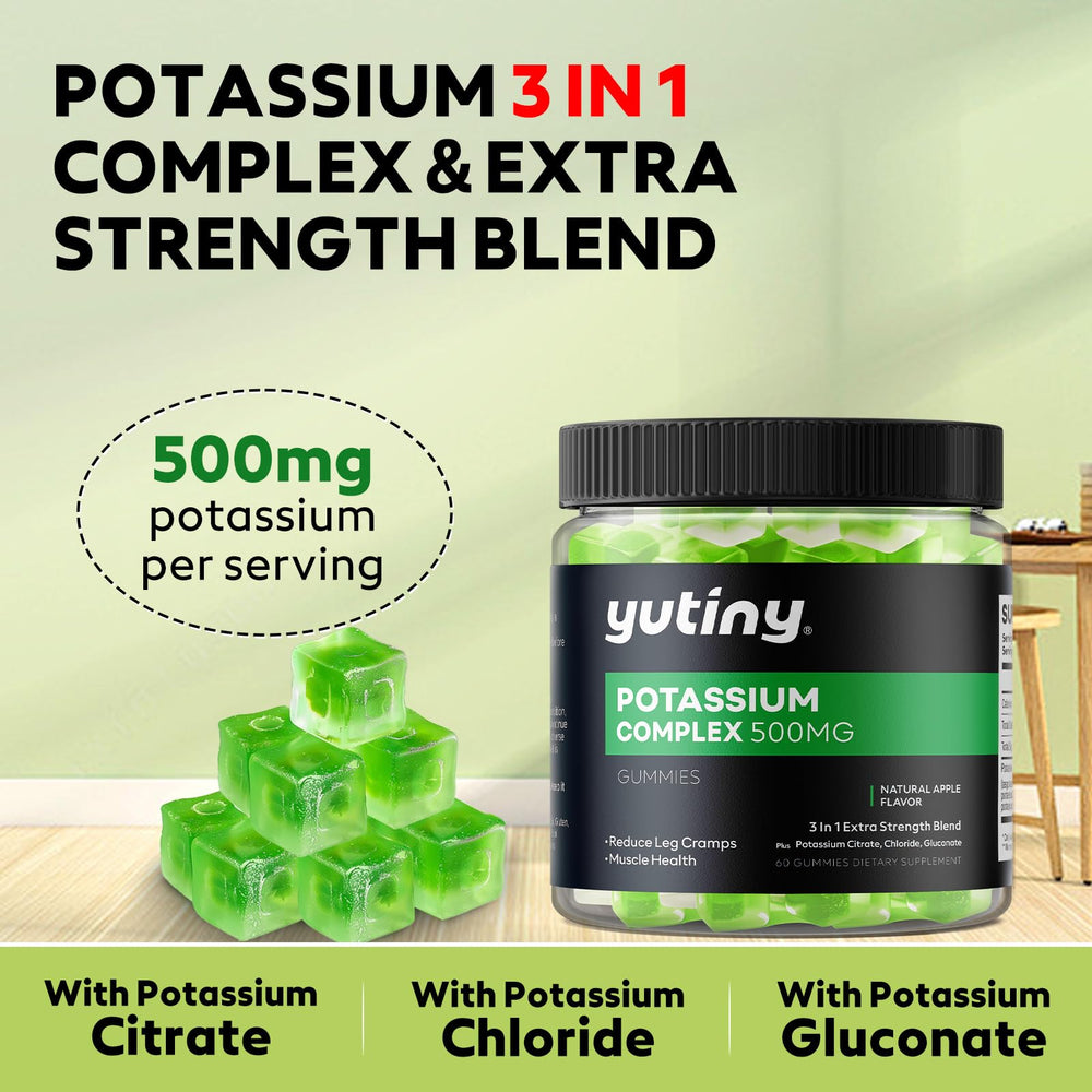 3-in-1 potassium blend: citrate, chloride, gluconate