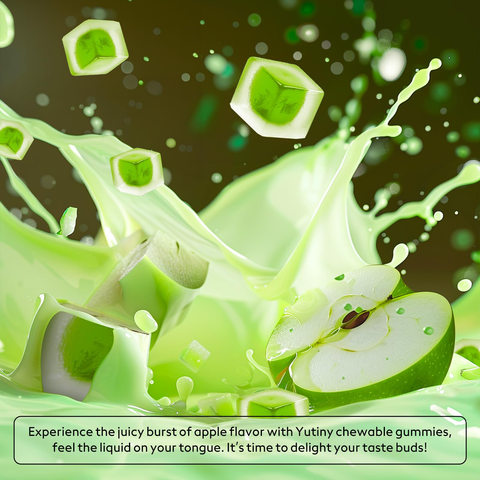 Natural apple flavor gummy