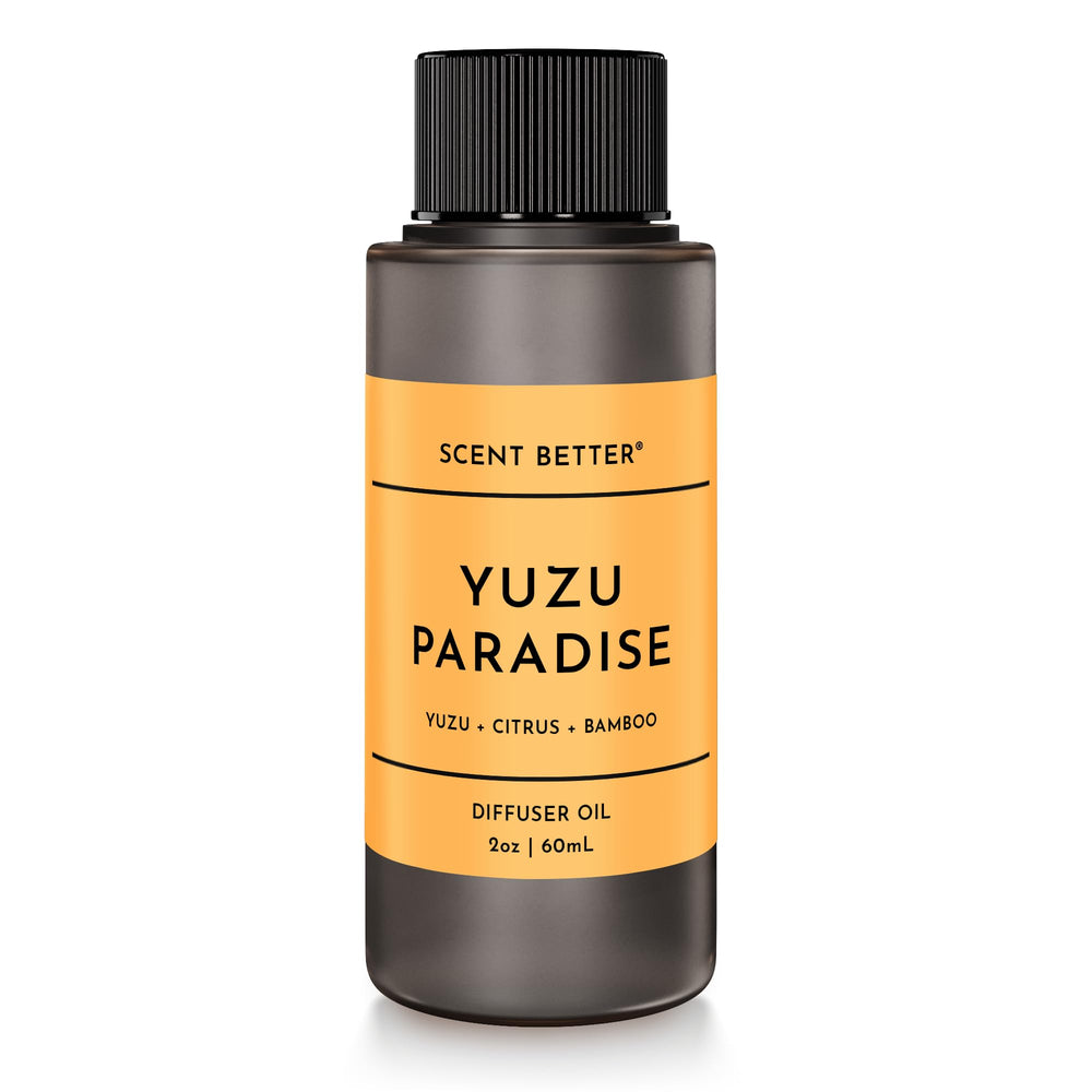 Scent Better Yuzu Paradise essential oil blend bottle with citrus notes