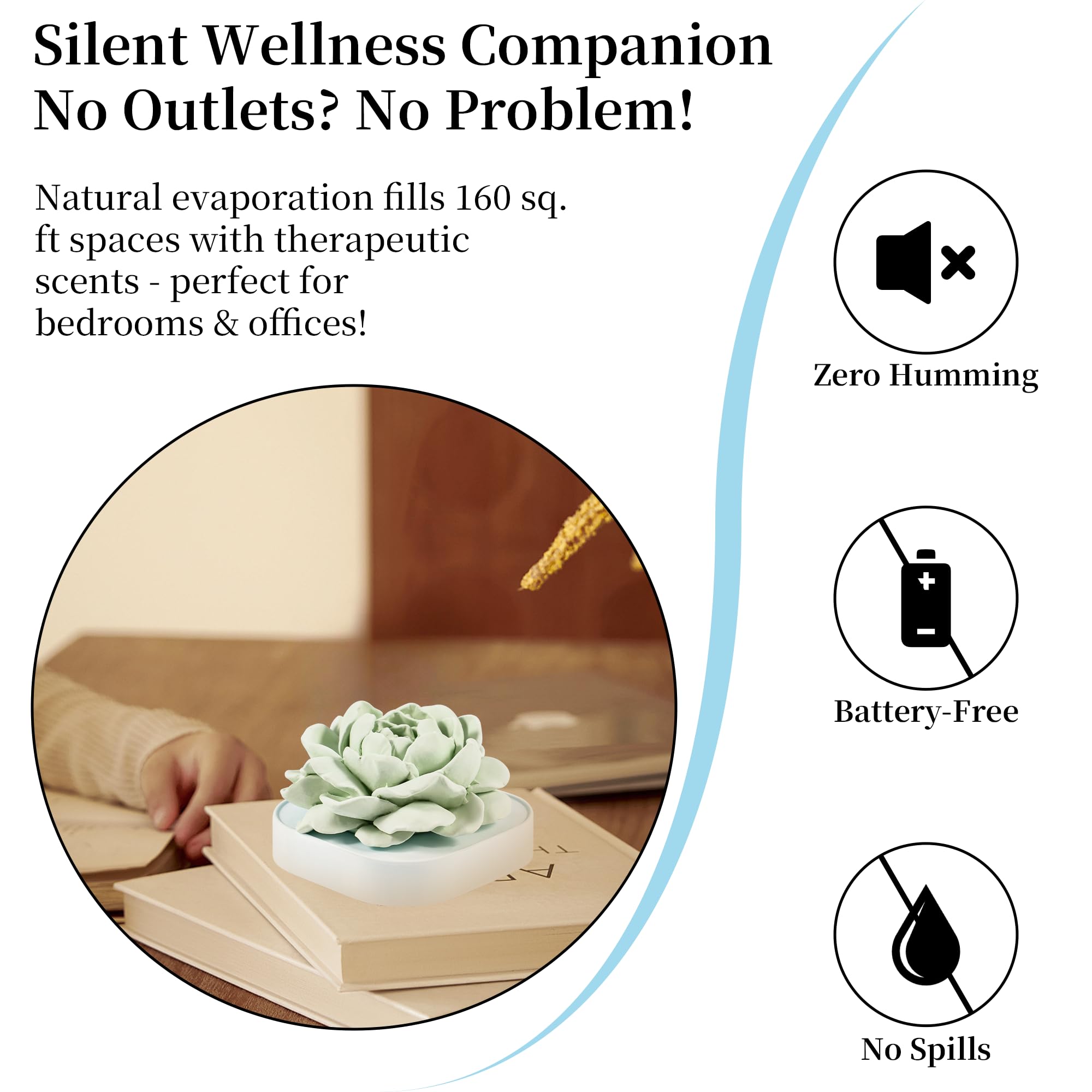 Gift-ready jasmine diffuser decor piece.