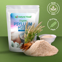 Serving suggestion: psyllium husk flakes in a small bowl