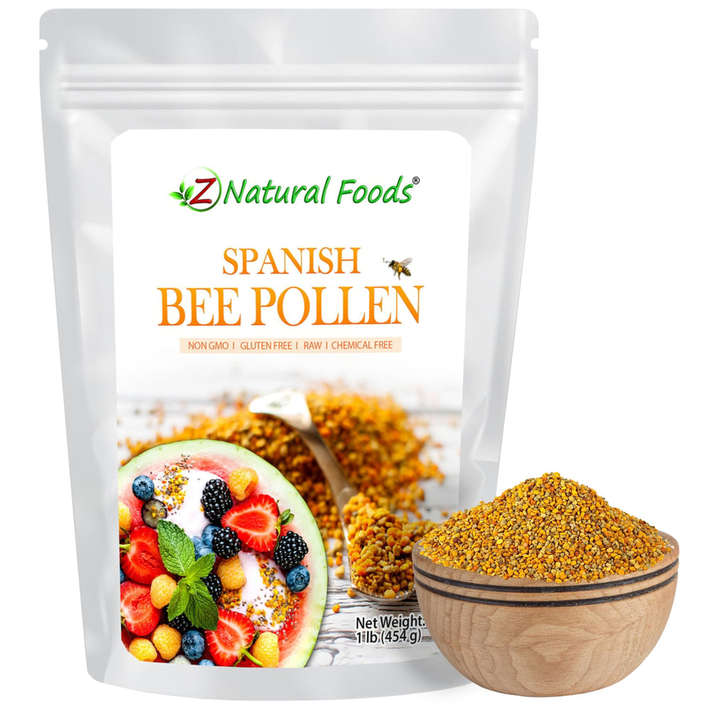 1lb jar of Z Natural Foods Spanish Bee Pollen Granules