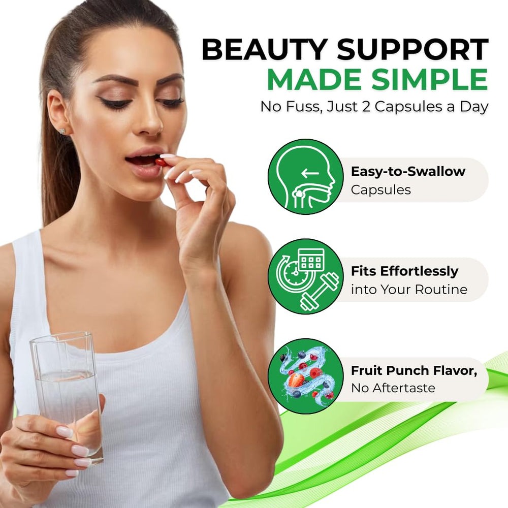 Bottle with capsules and product branding