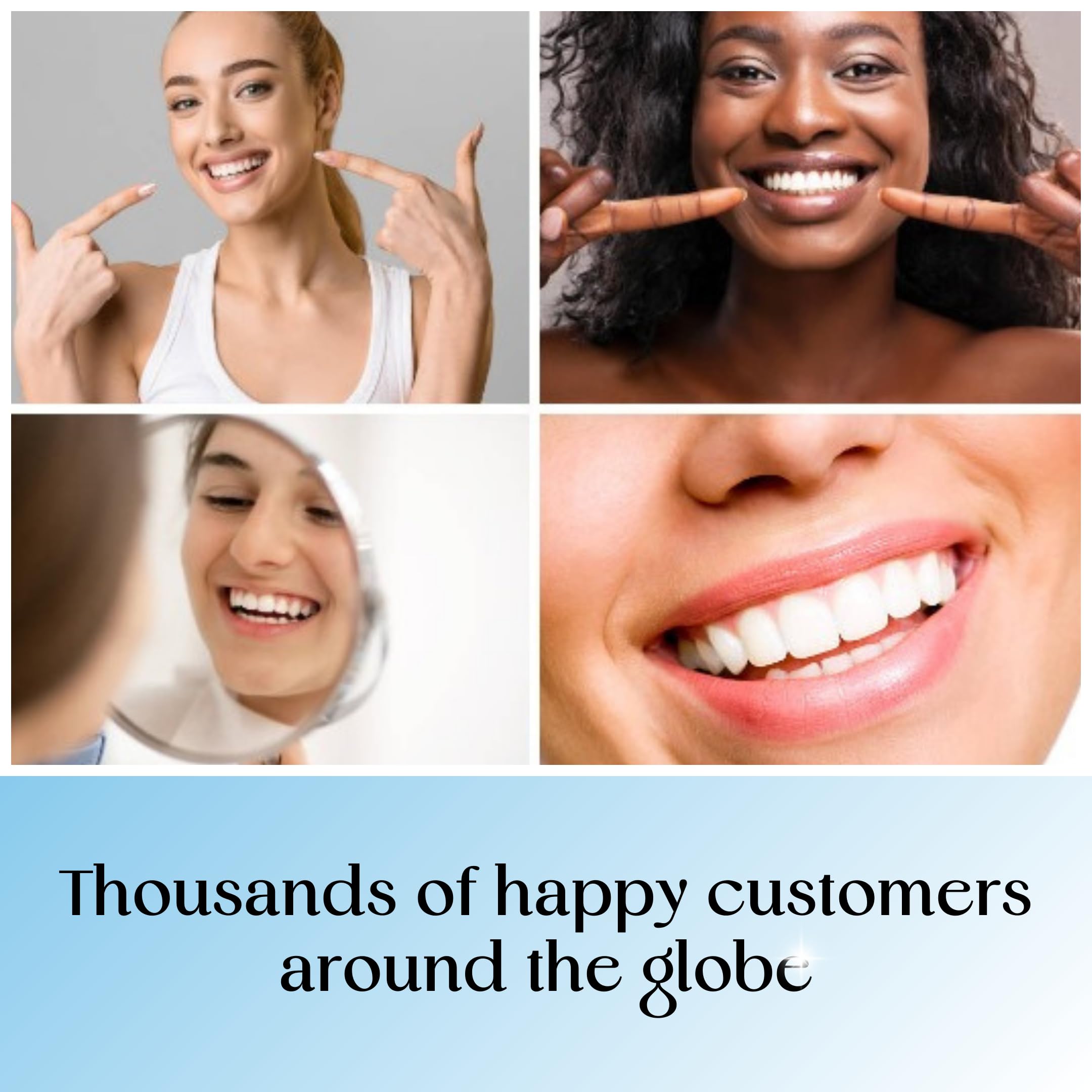 Enamel-safe teeth whitening strips with mint flavor