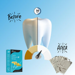 Peroxide-free enamel-safe whitening strips