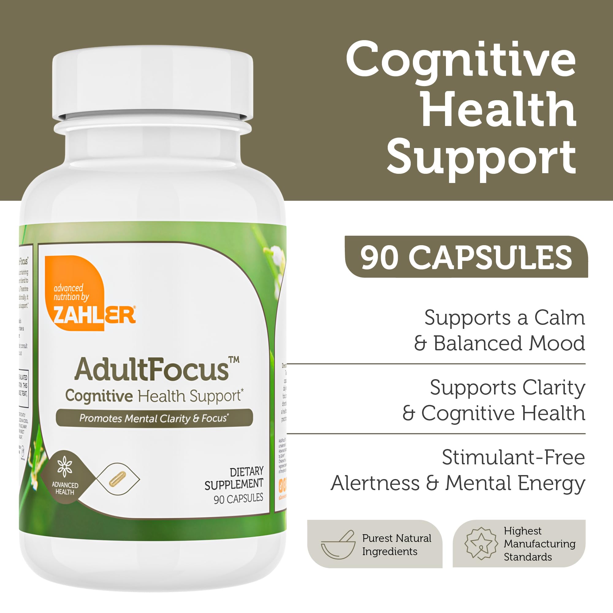 Ingredients in Zahler AdultFocus formula