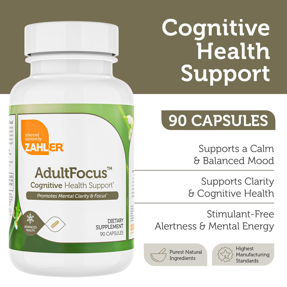 Ingredients in Zahler AdultFocus formula