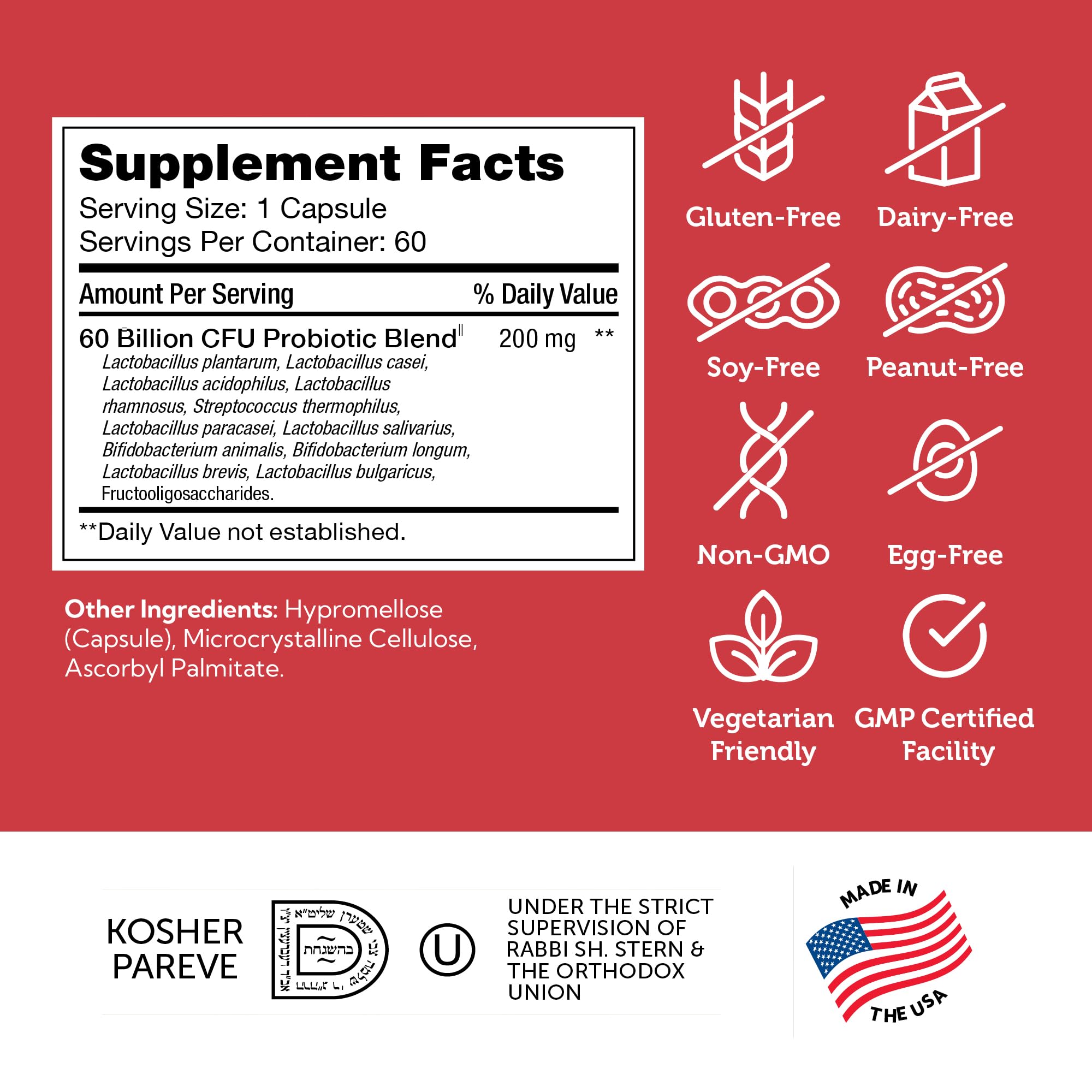 60 Billion CFU graphic on BioDophilus60 packaging