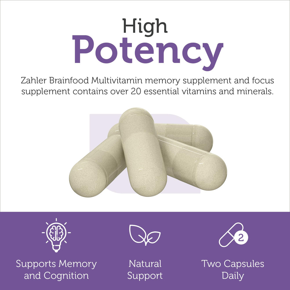 Zahler Brainfood Multivitamin packaging and label