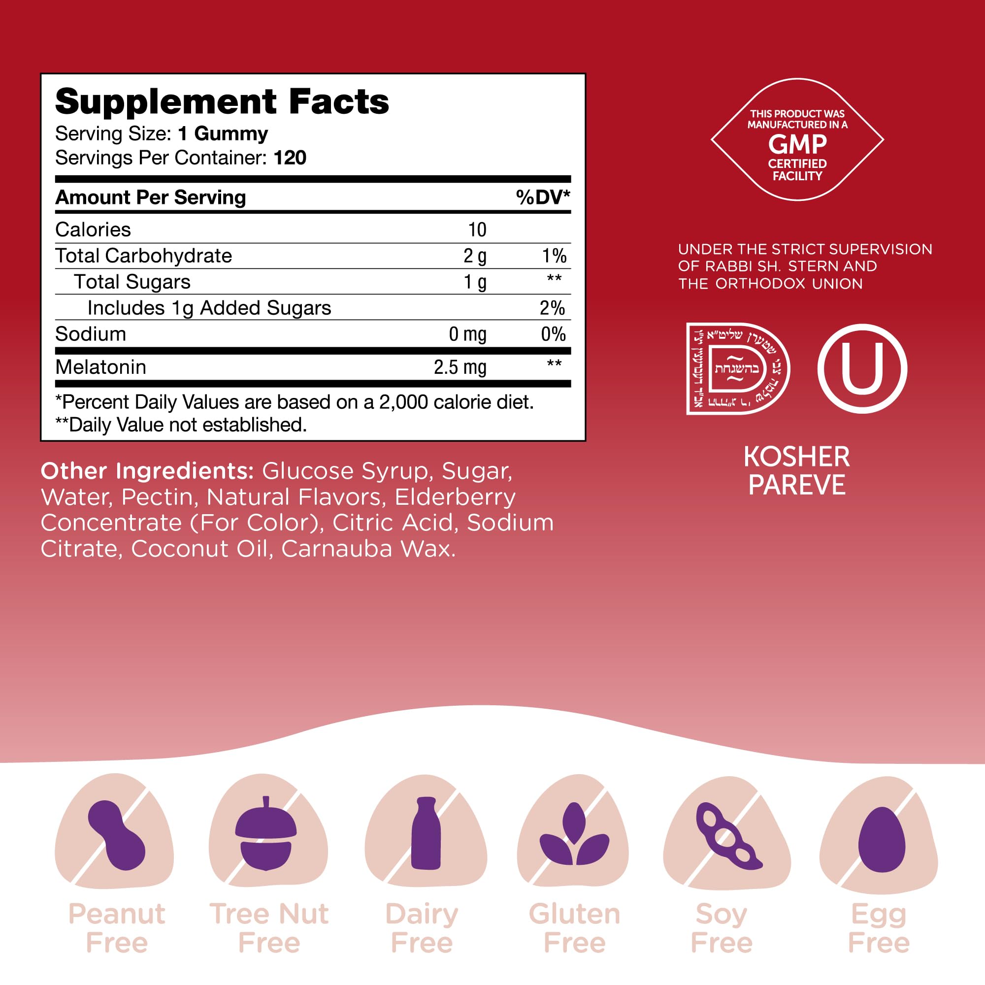 Night-time sleep support gummies for kids and adults