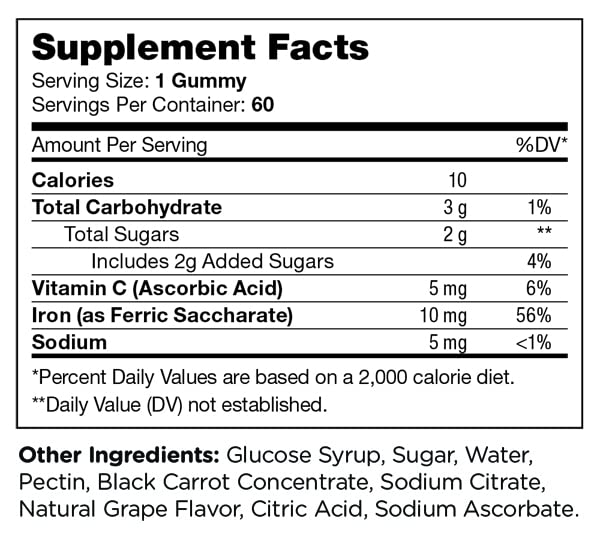 Lifestyle image of adults taking Zahler Chapter Six Iron Gummies