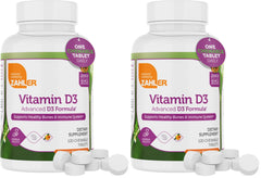 Zahler Vitamin D3 chewables orange flavor bottle – 2000 IU per chew