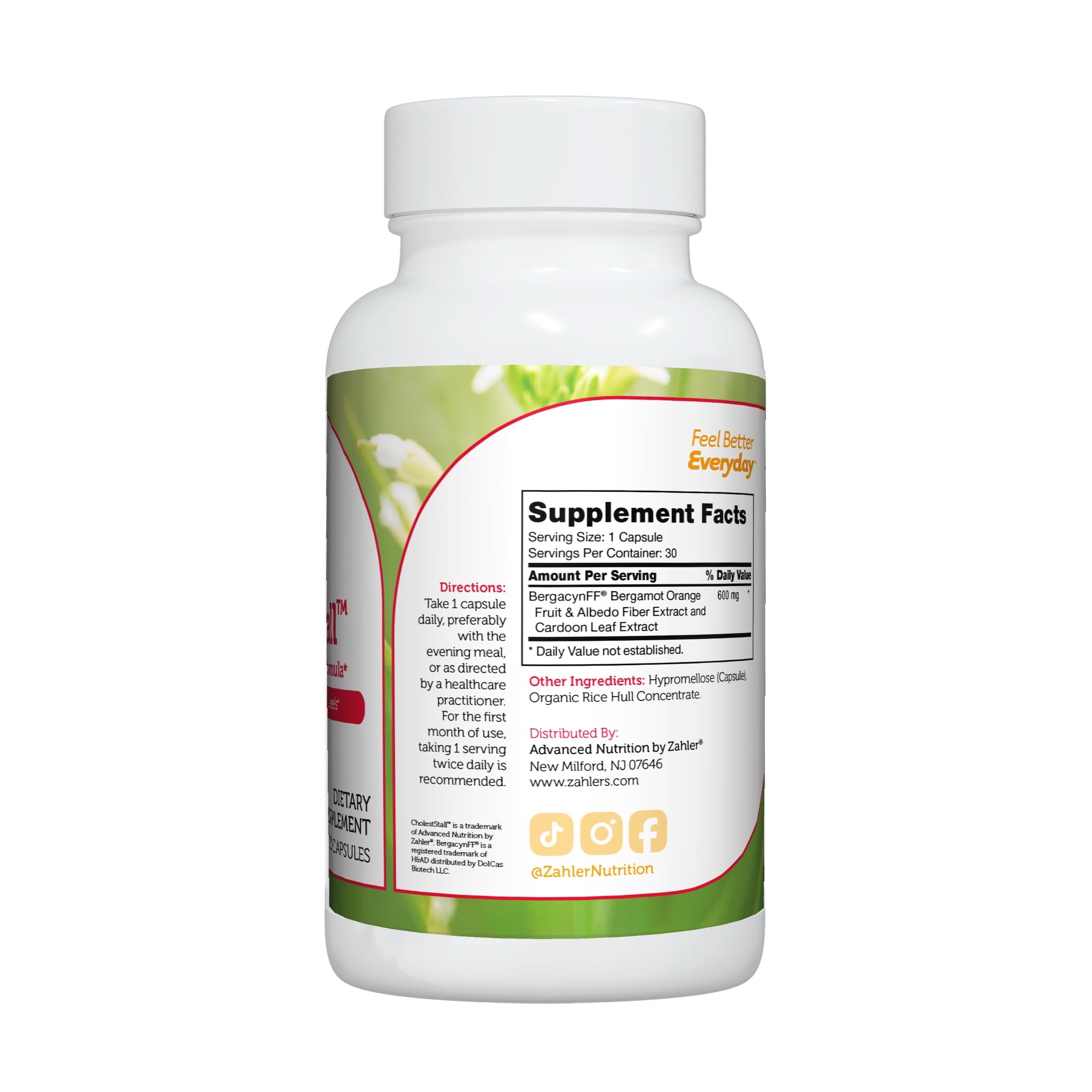 CholestStall bottle with capsules