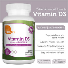 Vitamin D3 softgels are easy to swallow