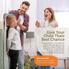 Illustration of vitamins, minerals and nutrients included in Height Factor