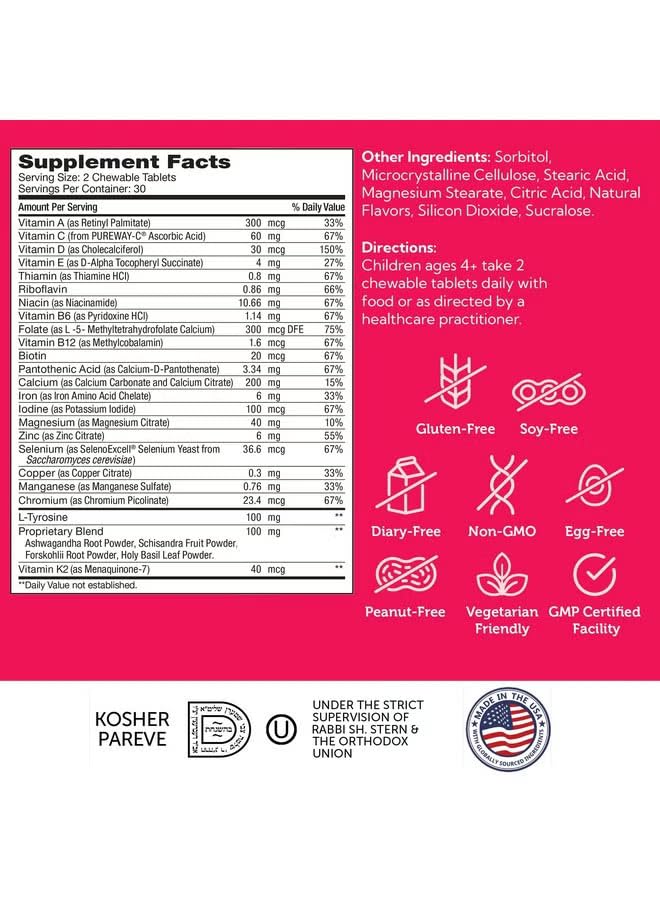 Kids taking Zahler HeightFactor Chews with natural berry flavor