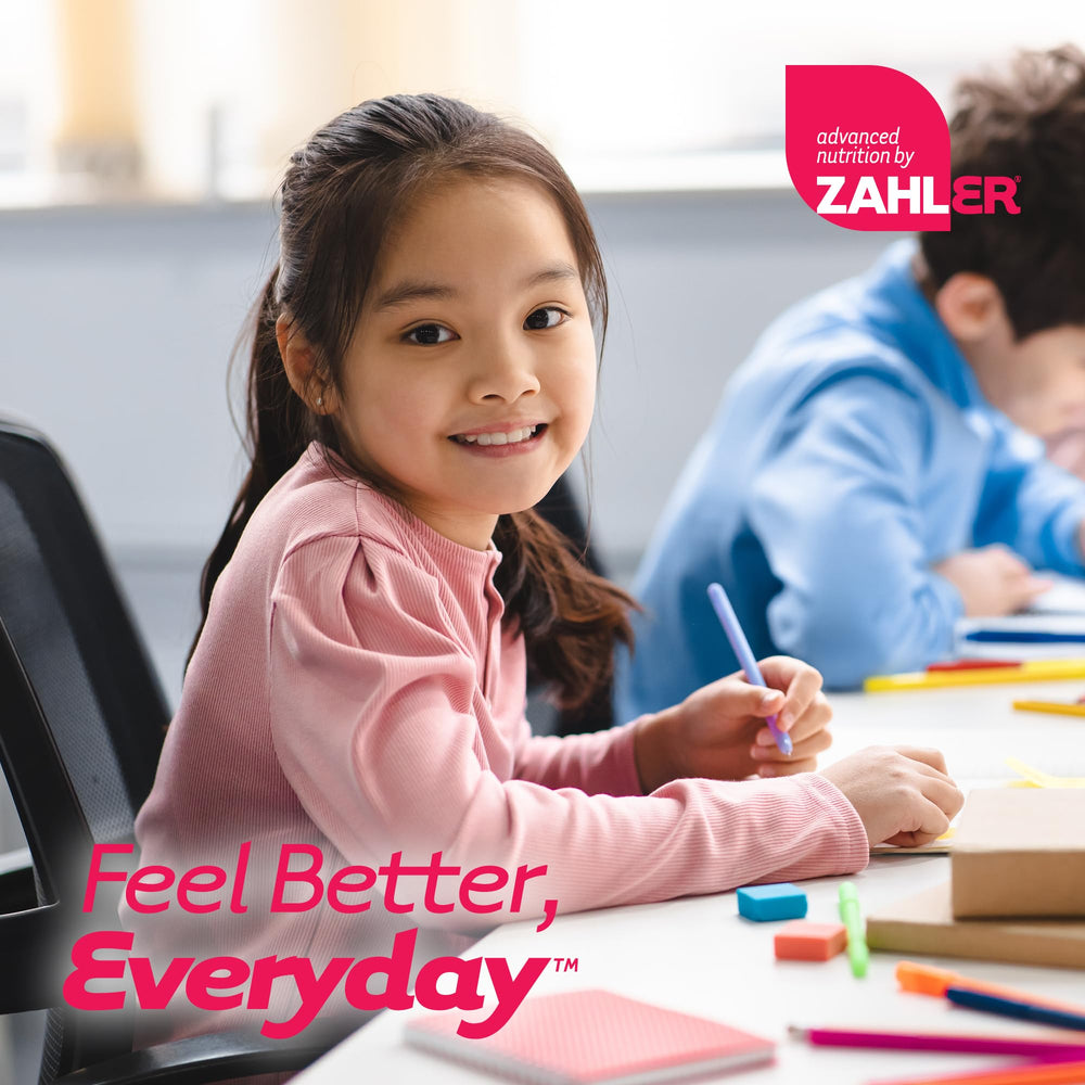 Zahler Kids Multivitamin showing vitamins and minerals for immune support
