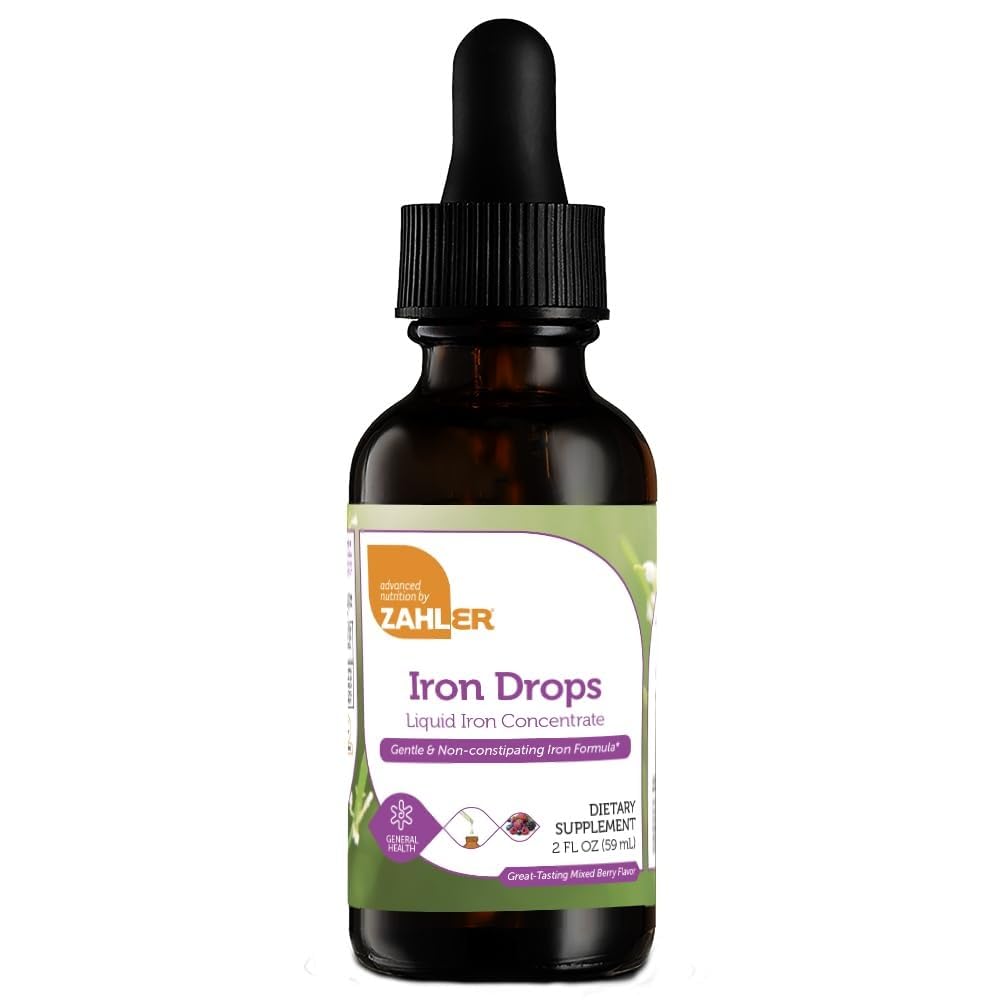 Zahler Iron Drops bottle and label