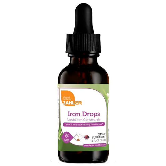 Zahler Iron Drops bottle and label