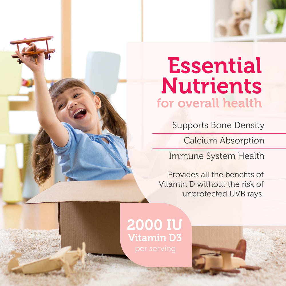 Vitamin D3 + K2 support for bones and teeth in children