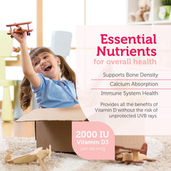 Vitamin D3 + K2 support for bones and teeth in children