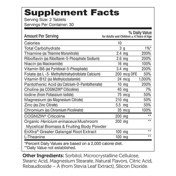 Close-up of Zahler KidsActive chewable tablet, fruit punch flavor