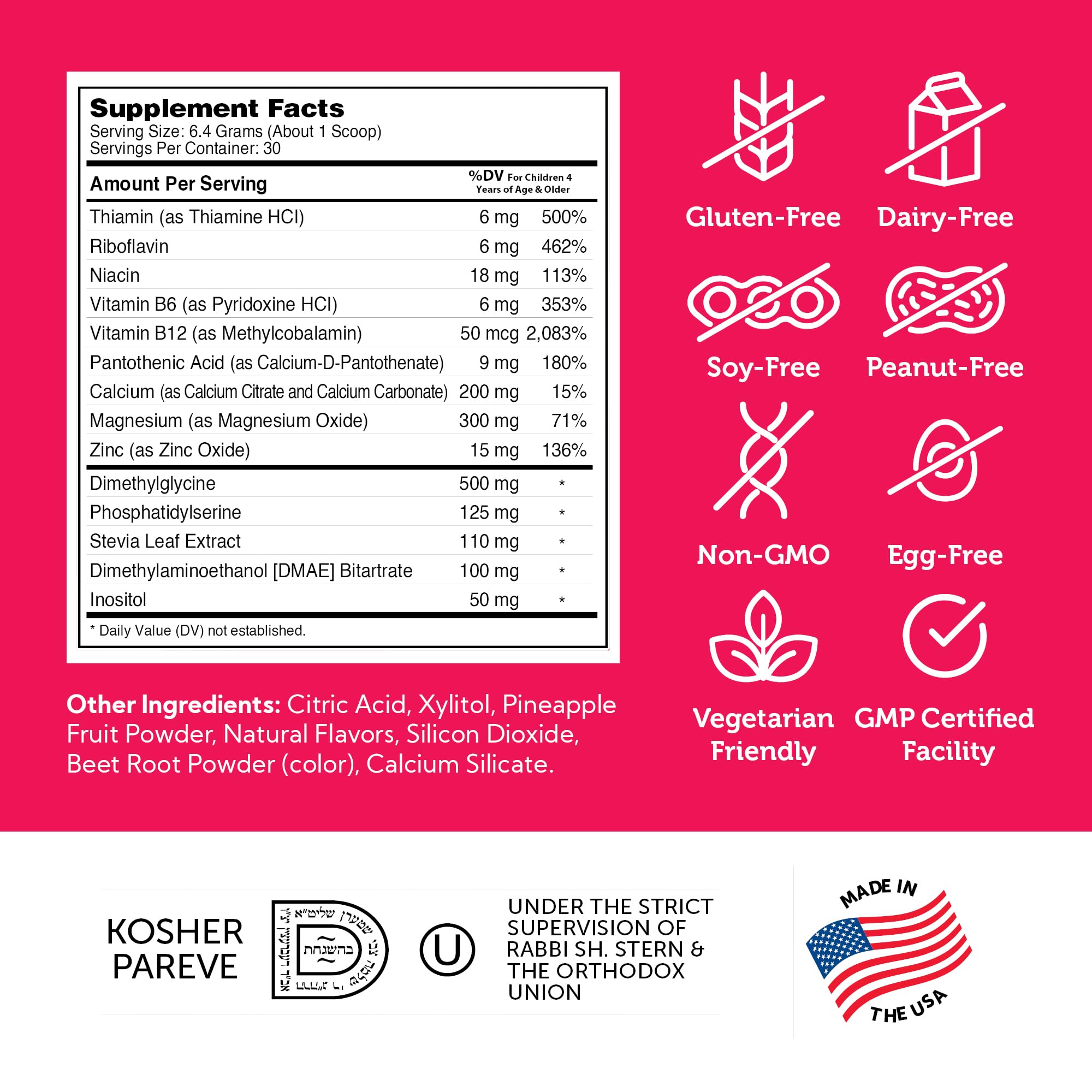 Manufactured in a USA GMP-certified facility