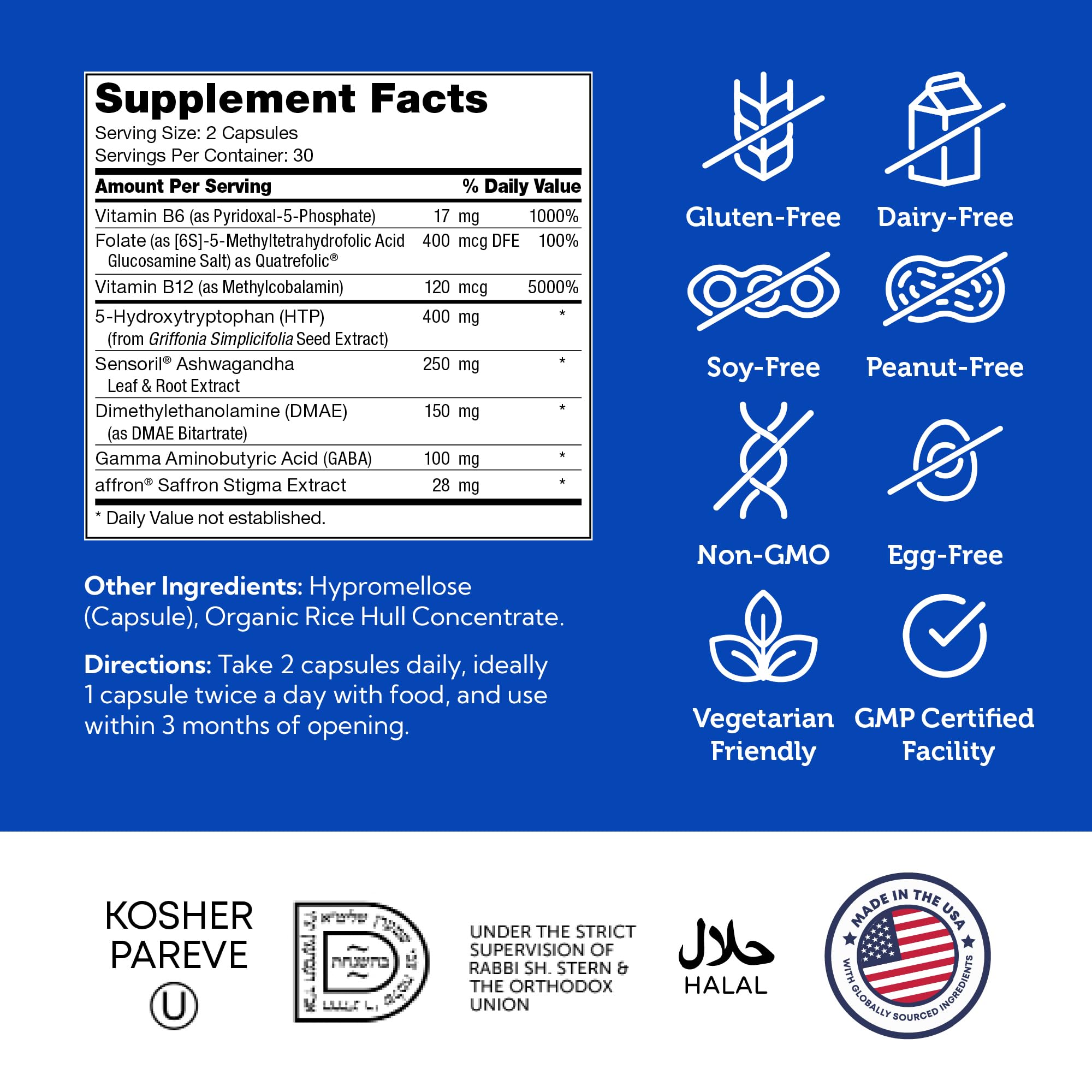 Manufactured in the USA in a GMP-certified facility