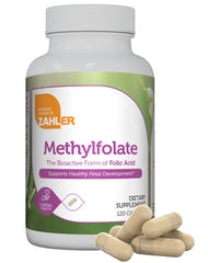 Zahler Methylfolate bottle with label