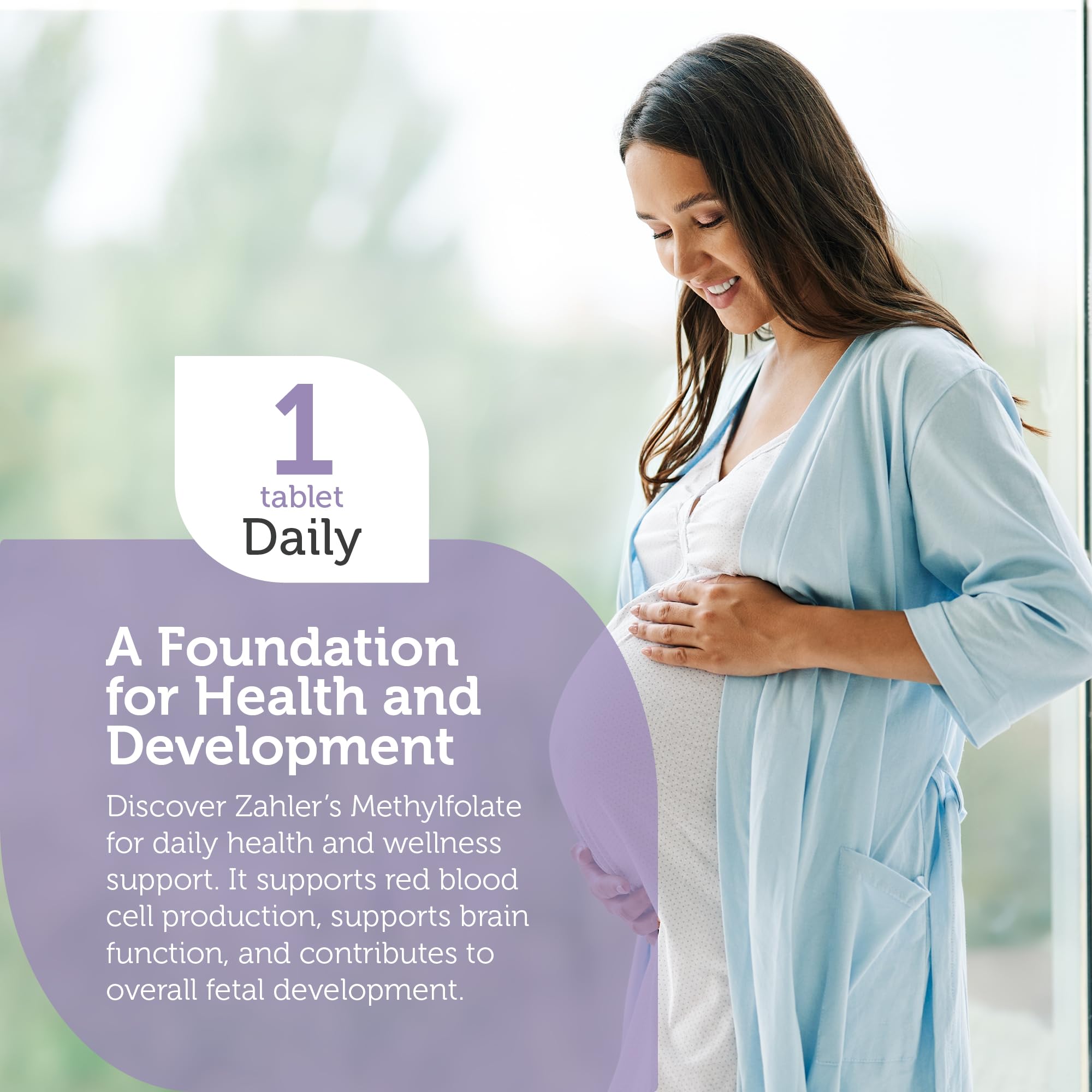 Graphic illustrating L-Methylfolate for fetal development