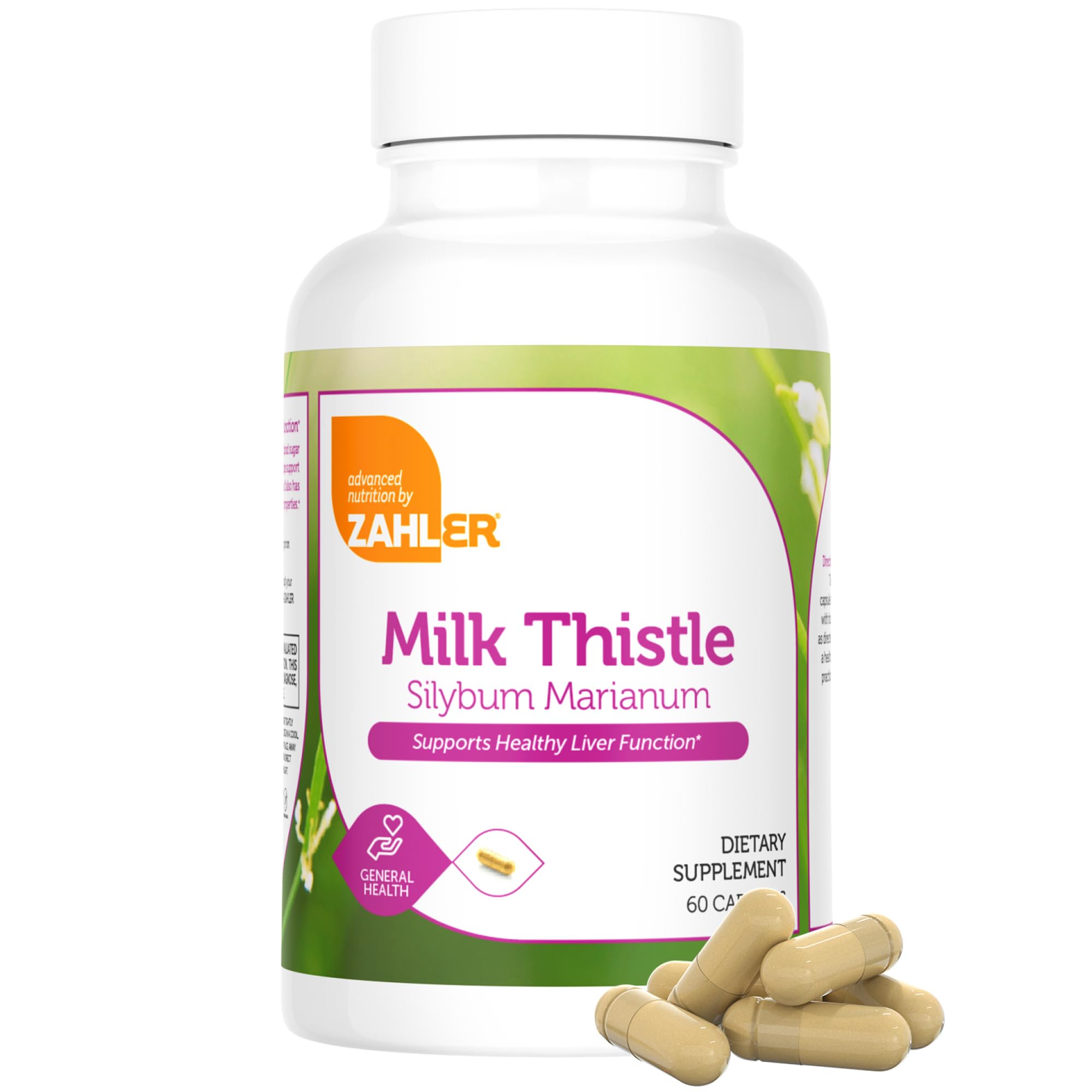 Zahler Milk Thistle ingredients panel