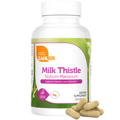 Zahler Milk Thistle ingredients panel