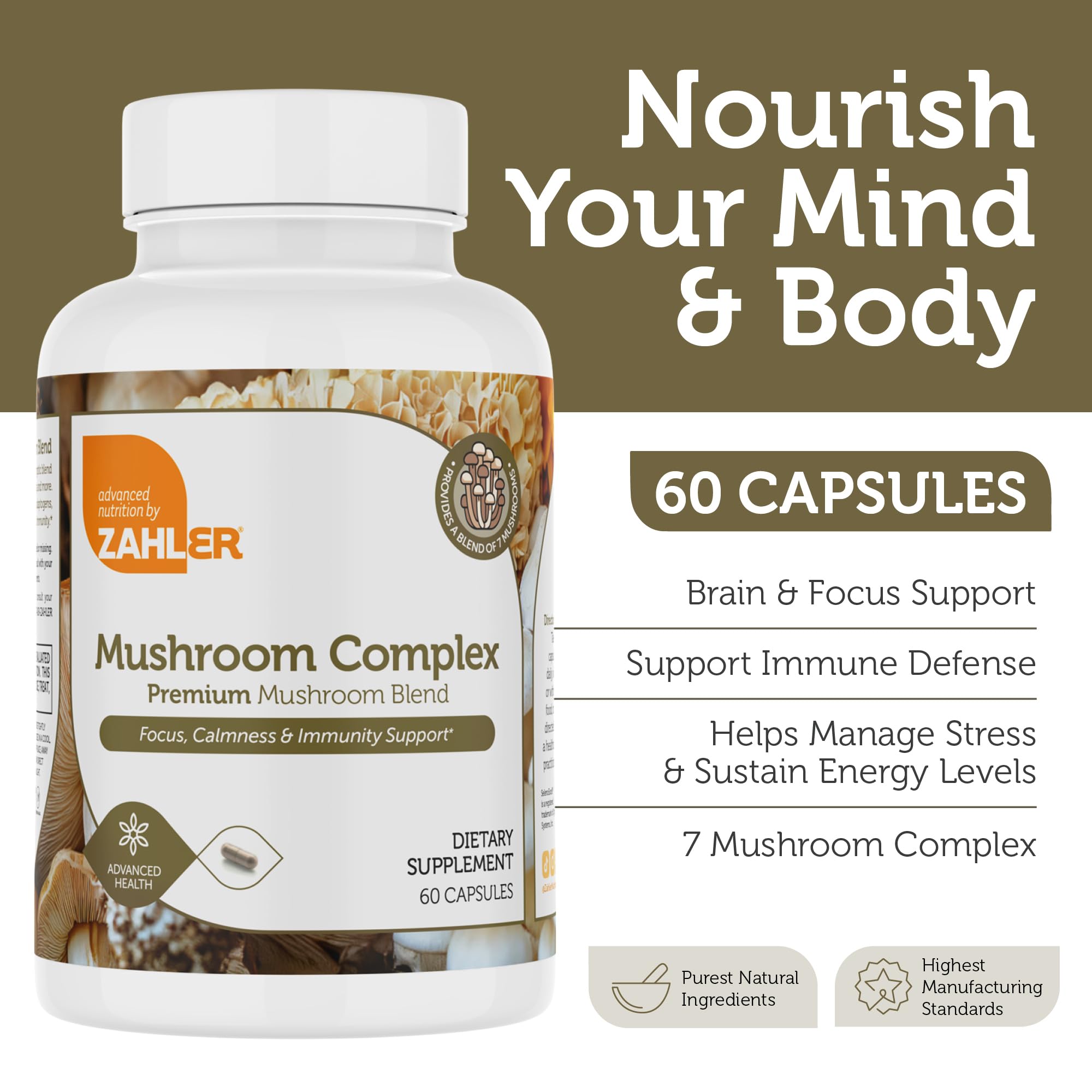 Zahler Mushroom Complex capsules