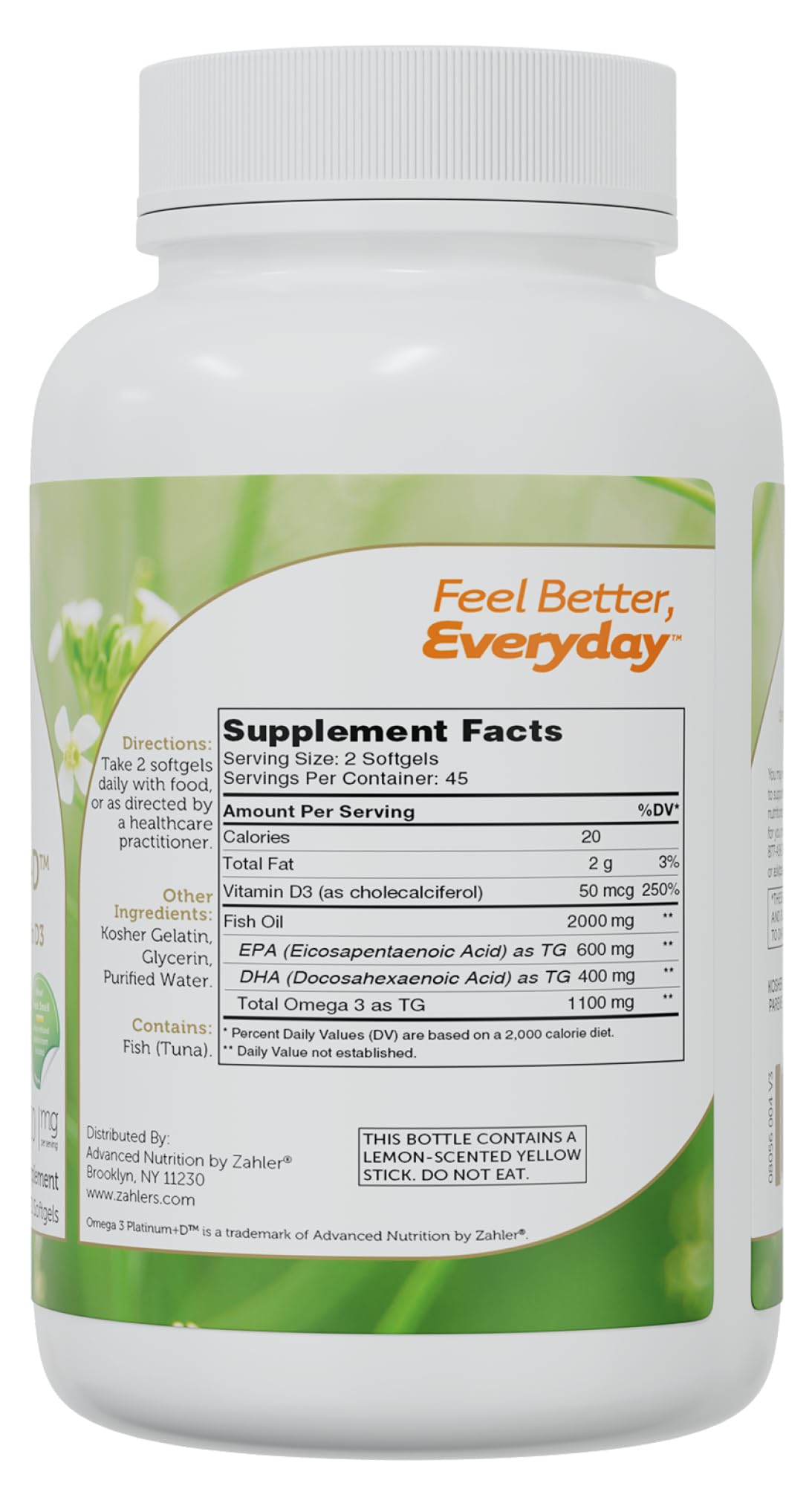 Close-up of burpless softgels with no fishy aftertaste