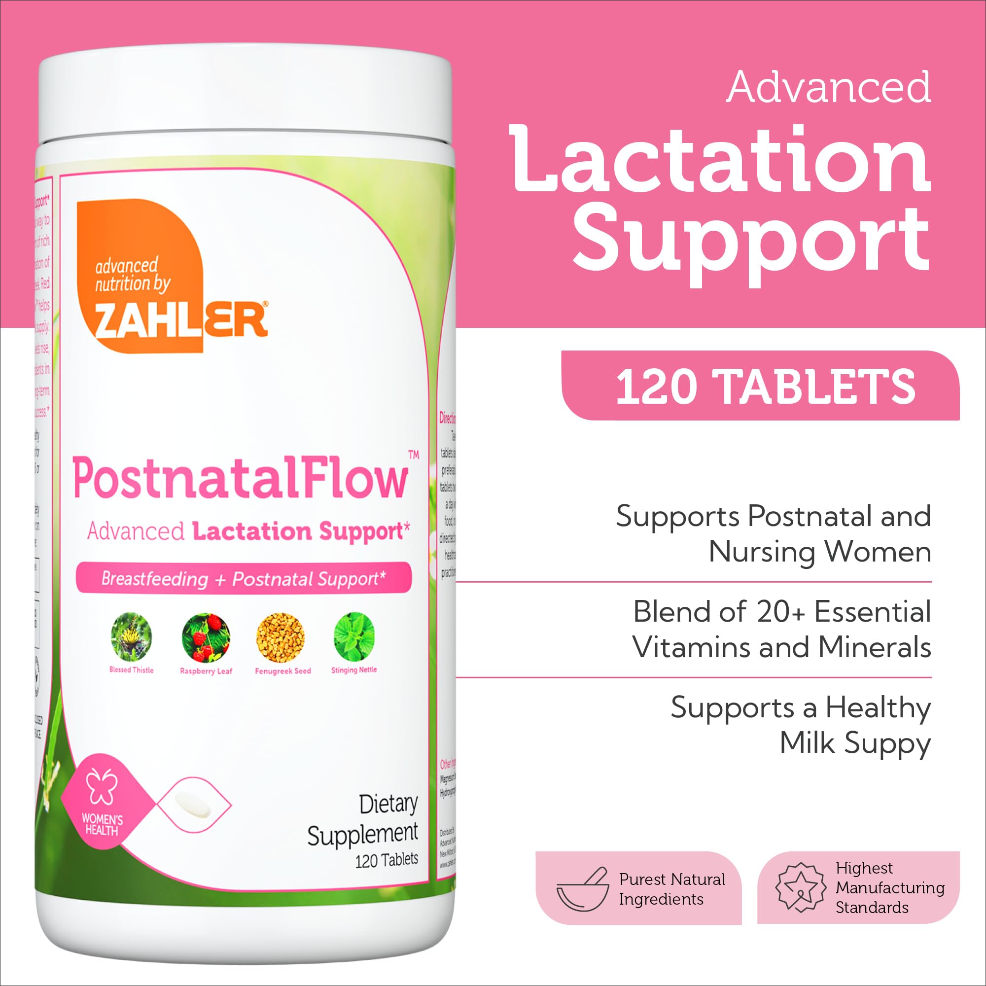 Non-GMO label on Zahler Postnatal Flow