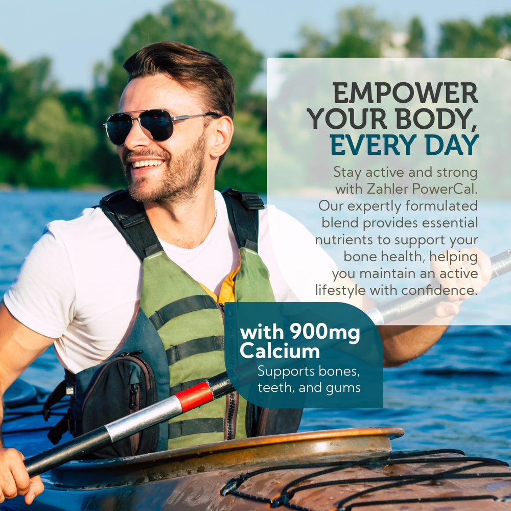 Back label showing Zahler PowerCal supplement facts