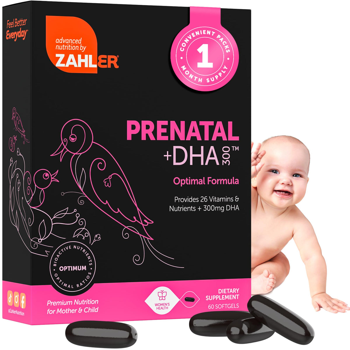 Zahler Prenatal Vitamin with DHA & Folate bottle