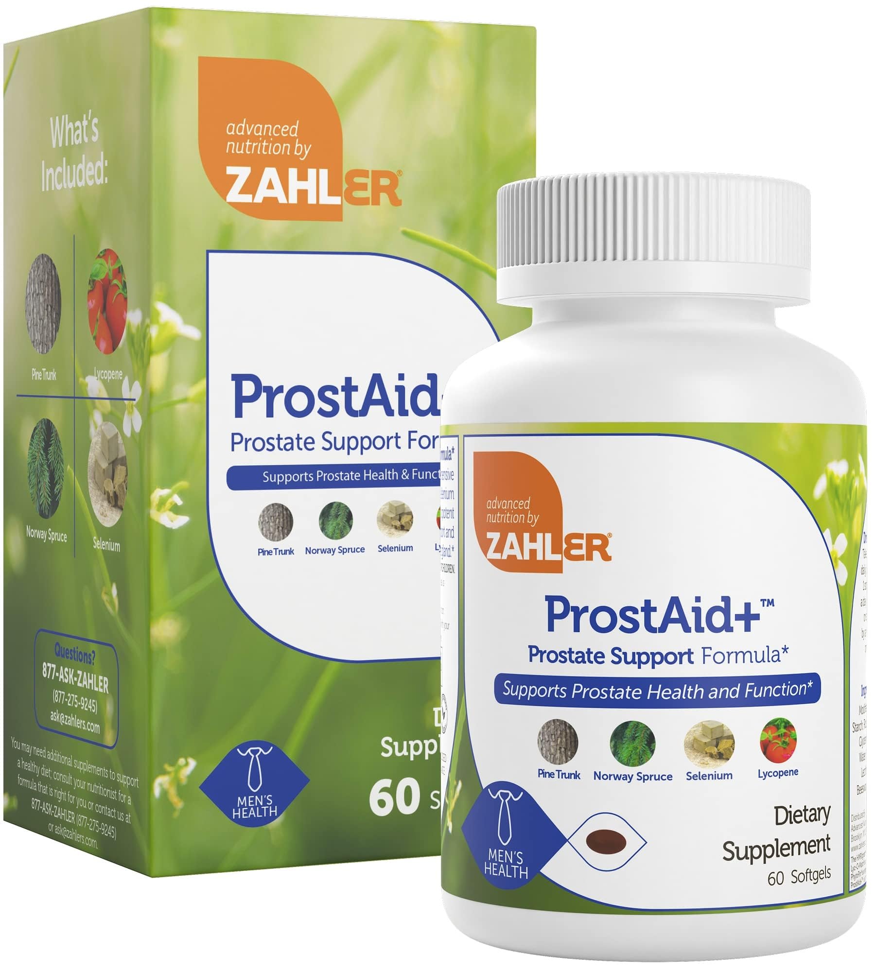 Kosher certified Zahler ProstAid+ packaging