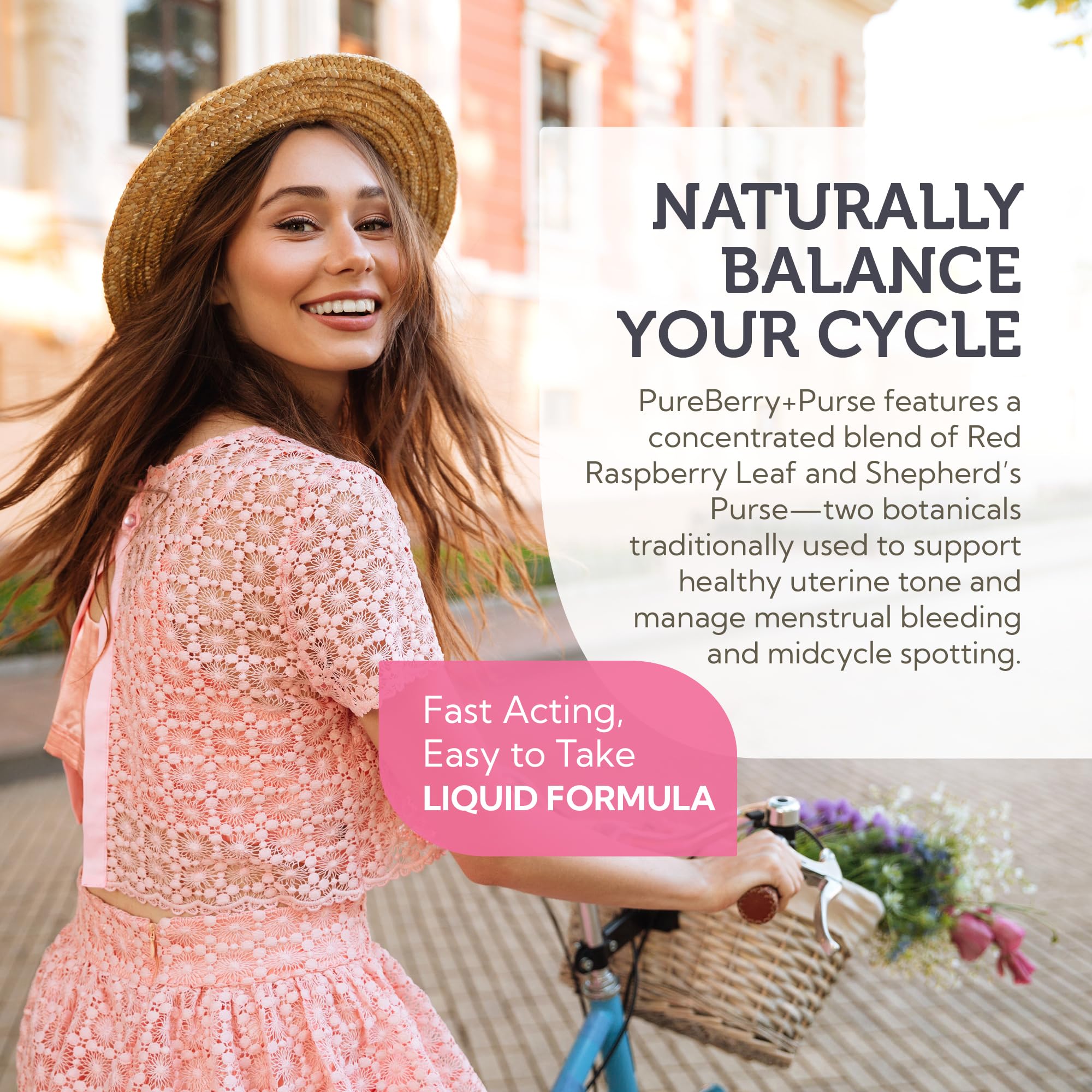 Plain shot of Zahler PureBerry+Purse bottle with 8 oz size